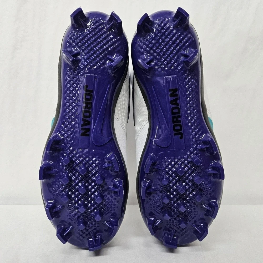 Jordan Stadium 90 Low MCS Baseball Cleats HQ0211-105 White Purple‎ Men Size 13